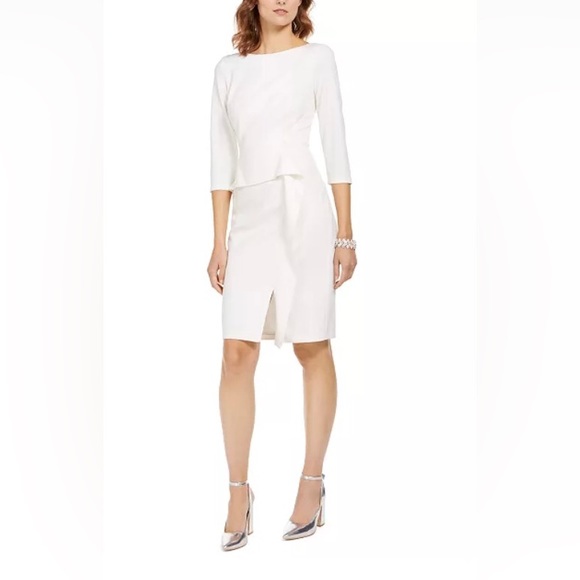 Vince Camuto White Dress, NWT Size 6P - Picture 2 of 14